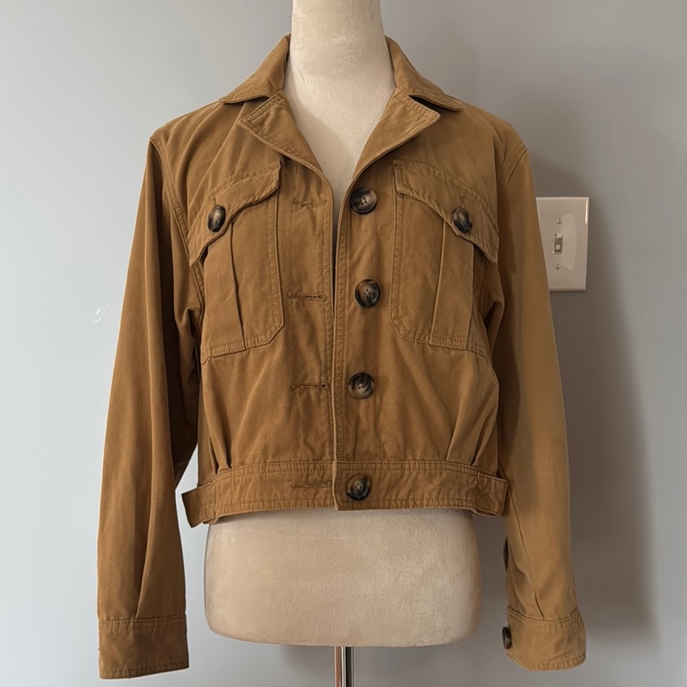 BlankNYC Tan Utility Jacket size S